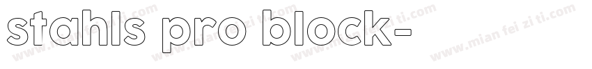 stahls pro block字体转换